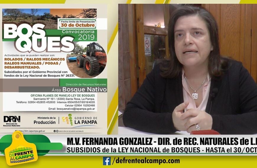 Entrevista: Fernanda González -Directora de Recursos Naturales de L.P.-