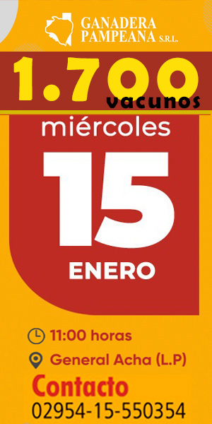 Ganadera Pampeana SRL | General Acha – La Pampa | Próximo Remate Feria el Miércoles 15 de enero de 2025