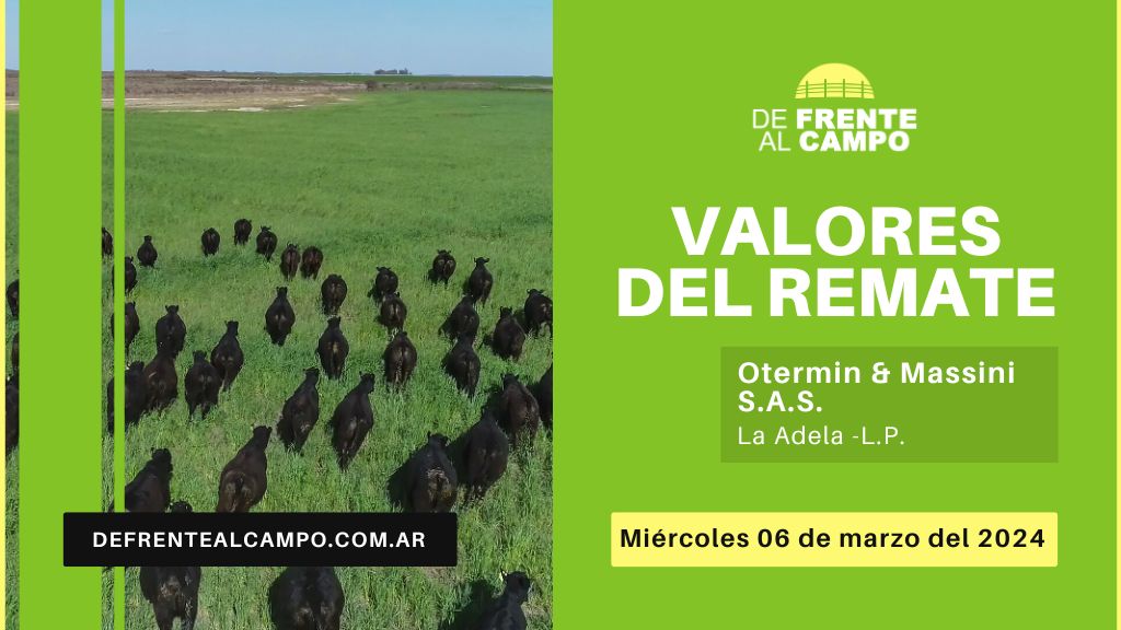 Valores de remate | Otermin & Massini S.A.S. – La Adela -L.P. | 06-03-2024