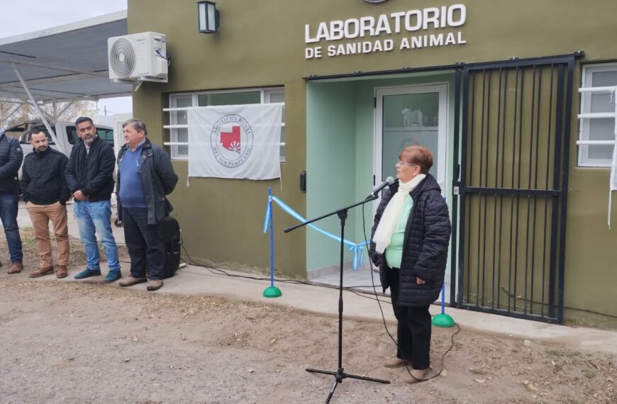 Se inauguró un laboratorio de Sanidad Animal en La Adela