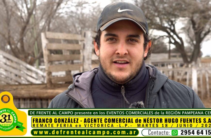 Entrevista: Franco González – Agente comercial de Néstor Hugo Fuentes S.A. en el remate de Victorica