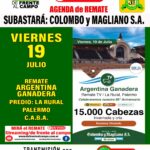 Colombo y Magliano S.A | SRA, Buenos Aires | Próximo Remate Feria el Viernes 19 de julio del 2024