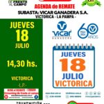 Vicar Ganadera S.A. | Victorica – La Pampa | Próximo Remate Feria el jueves 18 de julio del 2024