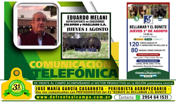 Entrevista: Eduardo Melani, Rpte. Colombo y Magliano S.A. – Remate Anual de Bellamar y El Bonete en Chascomús