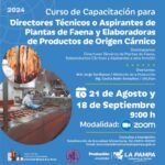 Capacitación para aspirantes a plantas de faena