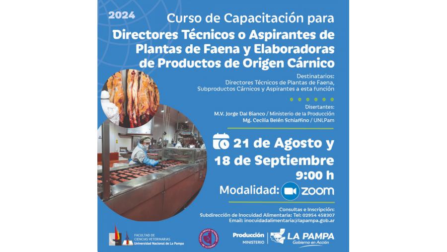 Capacitación para aspirantes a plantas de faena