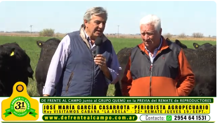 De Frente al Campo entrevistó en vivo a César Ramos del Grupo Quemú previo al 22° remate