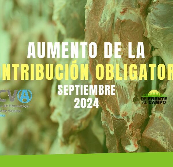 Aumento de la Contribución Obligatoria al IPCVA a partir de septiembre 2024