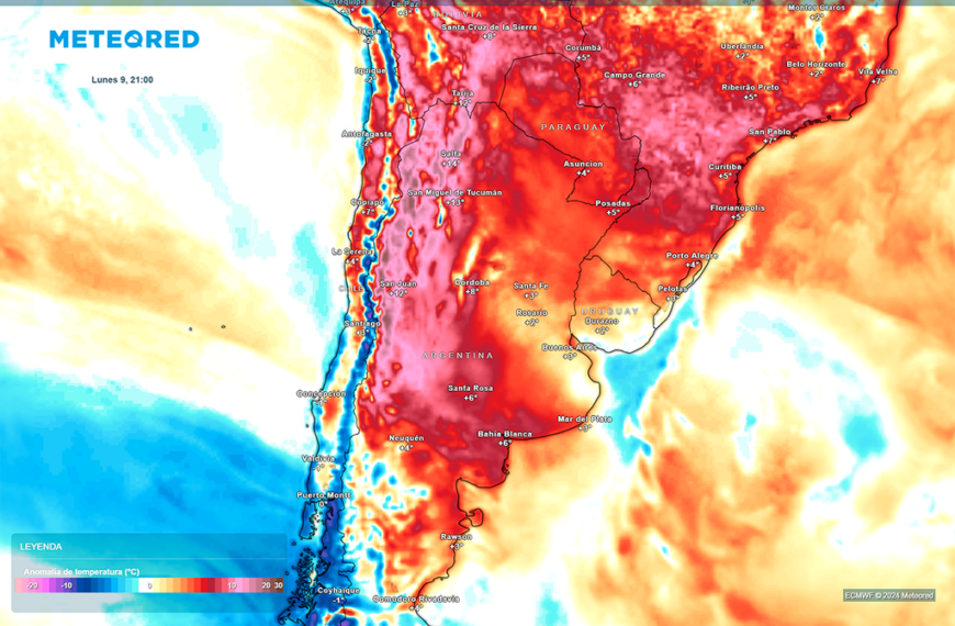 Calor, sequía y alerta por viento fuerte: aumenta el riesgo de incendios en Argentina