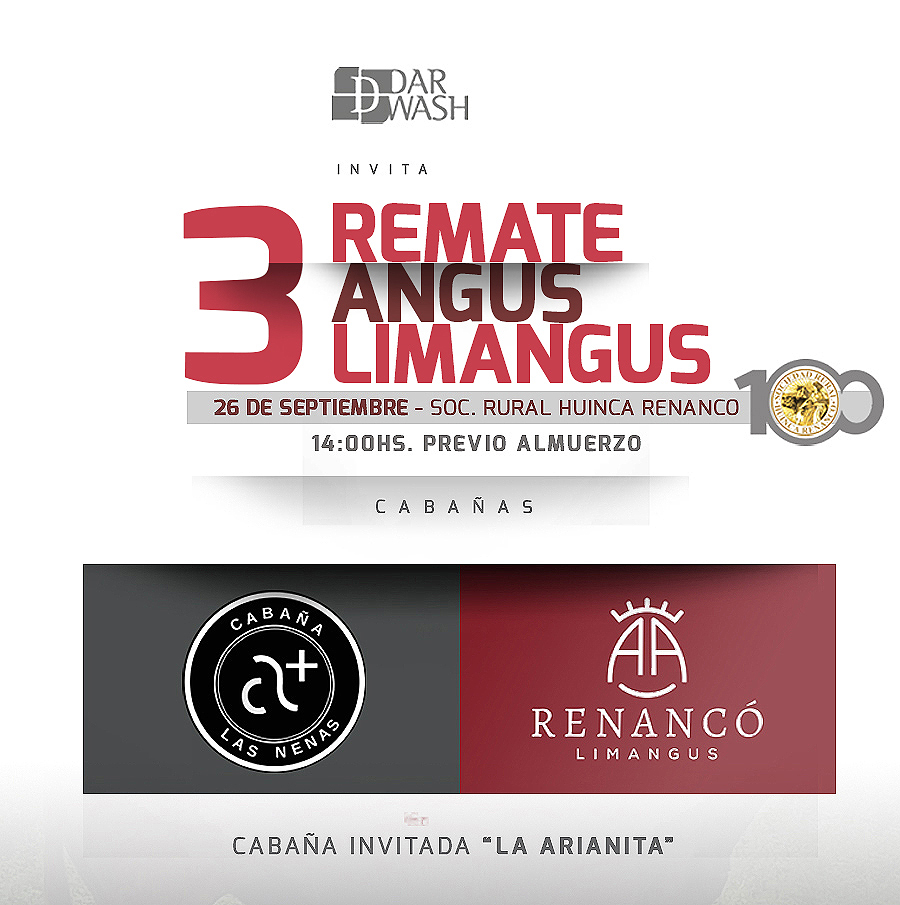 Darwash S.A | Huinca Renancó, Córdoba | Próximo Remate Feria el jueves 26 de septiembre 2024