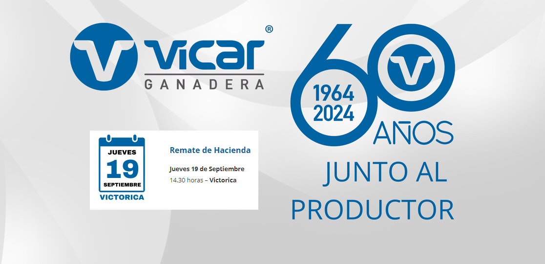 Vicar Ganadera S.A. | Victorica – La Pampa | Próximo Remate Feria el jueves 19 de septiembre del 2024