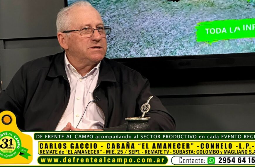 Entrevista: Carlos Gaccio anticipa el remate anual de Cabaña El Amanecer