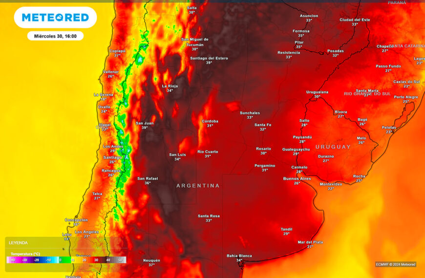 Pronóstico para Argentina: el calor no da tregua, ¿dónde se podrían superar los 40 ºC?