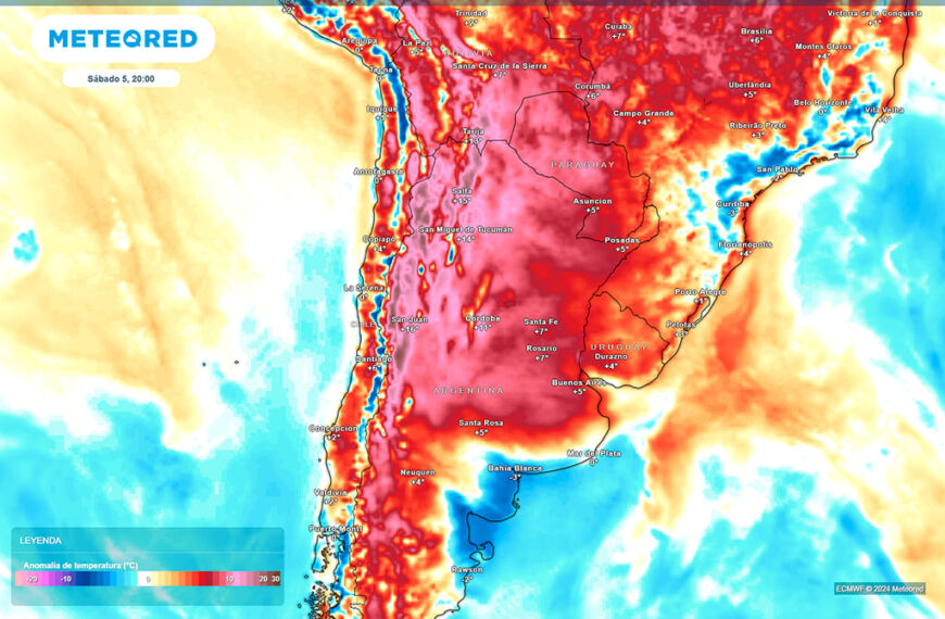 Cambio de pronóstico: abrupto ascenso de temperaturas en Buenos Aires y zona central de Argentina