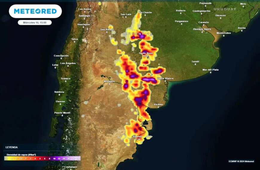 El tiempo en Argentina esta semana: más lluvias y tormentas en camino, a través de varios pulsos de inestabilidad