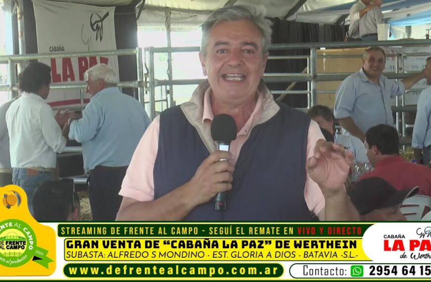 De Frente al Campo les acerca la cobertura periodística de 9° Remate de Cabaña La Paz de Huerten: Un Éxito en Estancia Gloria a Dios