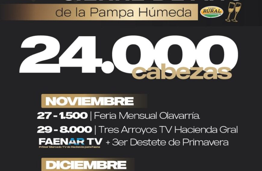 Alfredo S. Mondino | Olavarría | Próximo Remate Feria el lunes 16 de diciembre de 2024