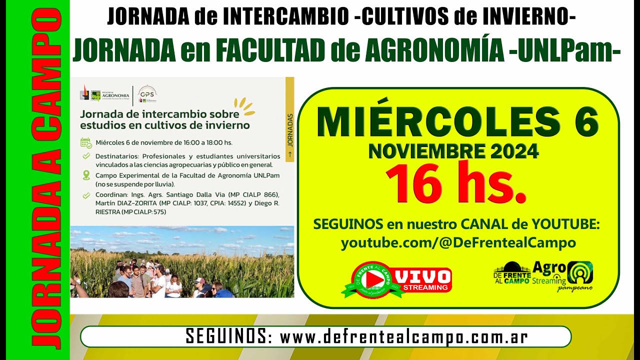 Jornada a campo en la Facultad de Agronomía: tecnología, innovación y oportunidades en la agricultura pampeana