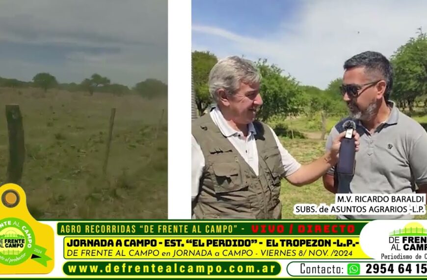 Entrevista: Ricardo Baraldi destacó el manejo sustentable y las nuevas tecnologías en una jornada a campo en “El Perdido”