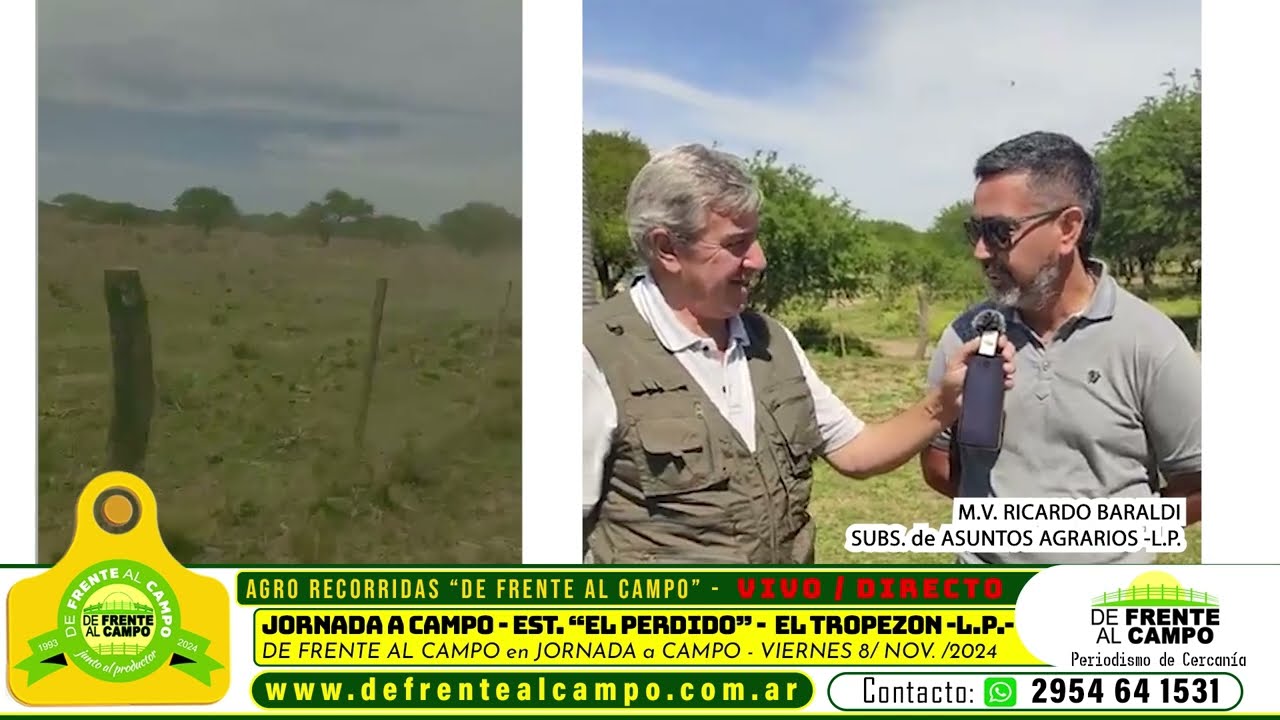 Entrevista: Ricardo Baraldi destacó el manejo sustentable y las nuevas tecnologías en una jornada a campo en “El Perdido”