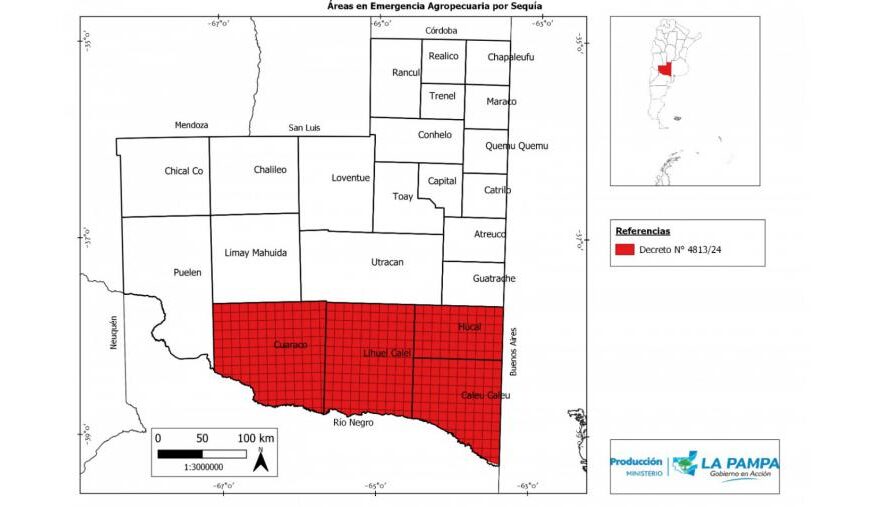 Extienden la emergencia agropecuaria en departamentos afectados por la sequía