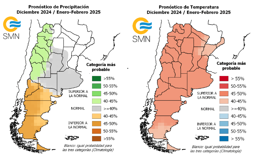 Pronóstico trimestral: el verano viene con mucho calor y lluvias “normales”