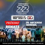 Ganaderos de General Acha S.A. | General Acha | Próximo Remate Feria el Miércoles 22 de enero 2025