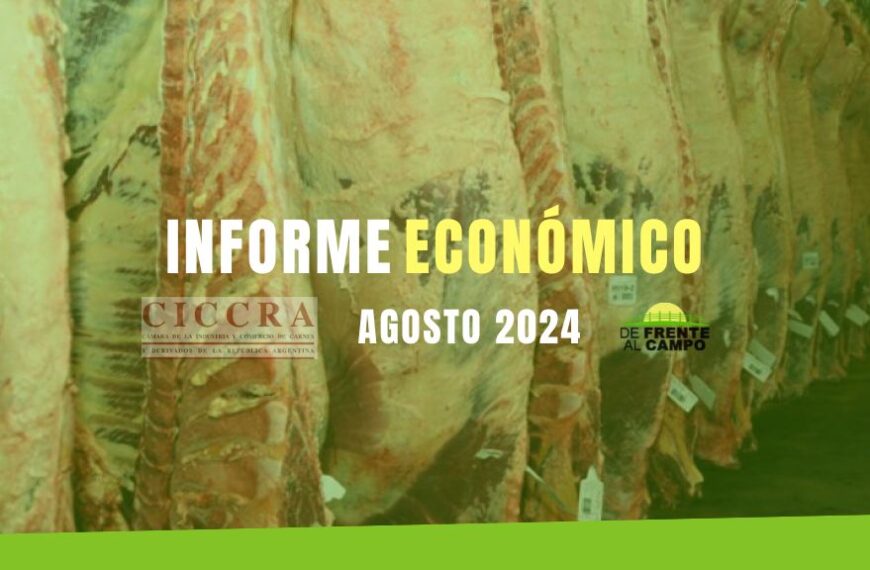 Exportaciones de carne vacuna en julio 2024: caída en China y alza en Israel | CICCRA (Agosto 2024)