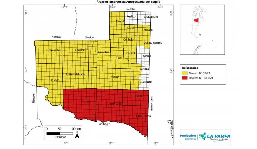 Nuevas zonas en emergencia agropecuaria en La Pampa: la sequía afecta 12 millones de hectáreas