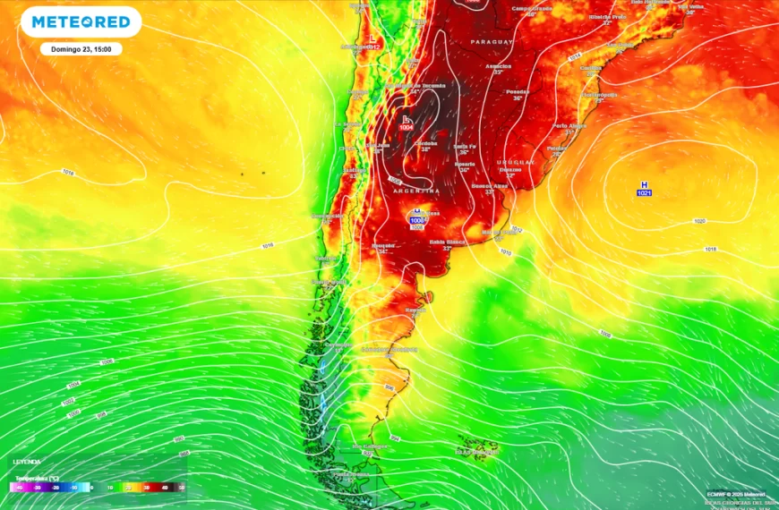 Fuerte ola de calor en Argentina con alerta por tormentas según el SMN