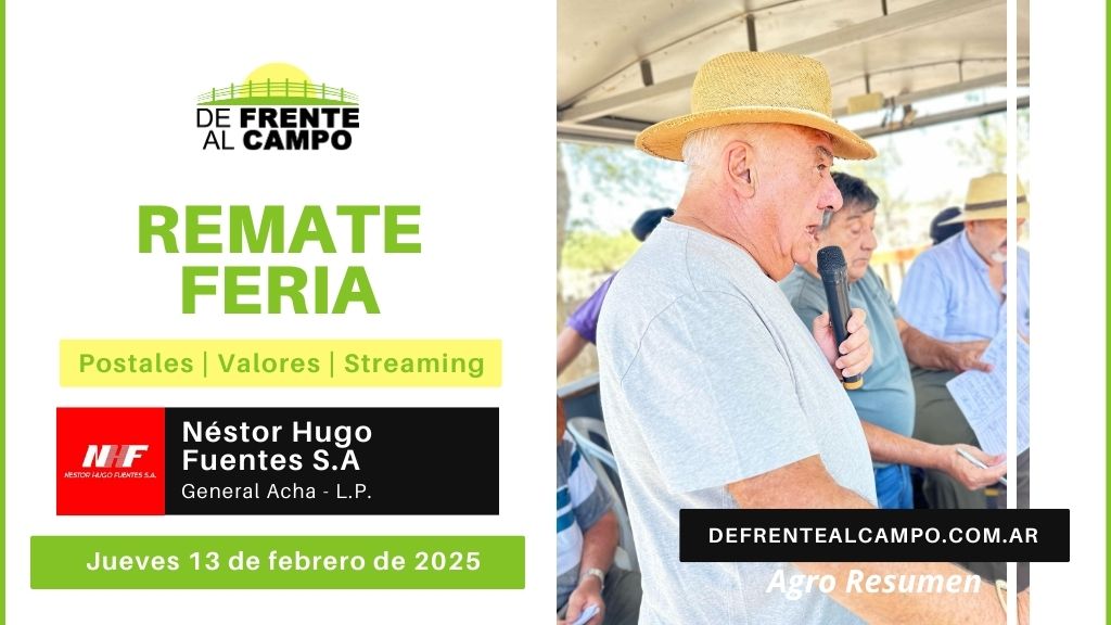 Remate Feria de Néstor Hugo Fuentes S.A. | General Acha | Jueves 13/02/2025