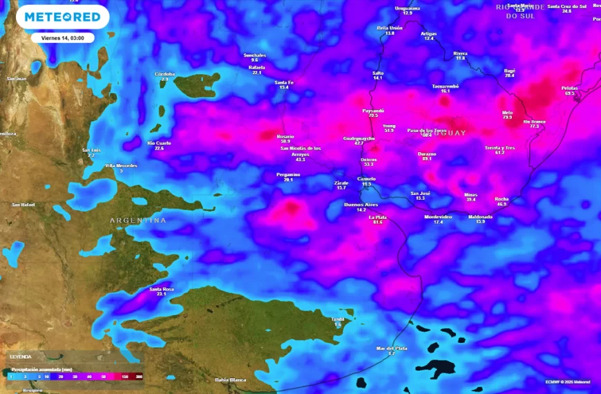 Tormentas y lluvias intensas aliviarán la ola de calor en la región central de Argentina esta semana