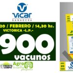 Vicar Ganadera S.A. | Victorica | Próximo Remate Feria el Jueves 20 de Febrero de 2025