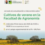 Jornada de actualización sobre cultivos de verano en la UNLPam