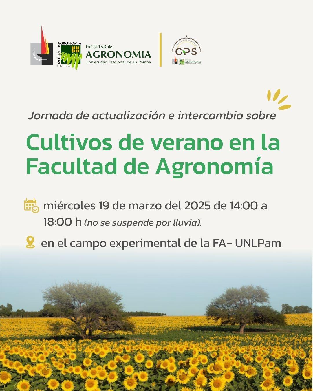 Jornada de actualización sobre cultivos de verano en la UNLPam