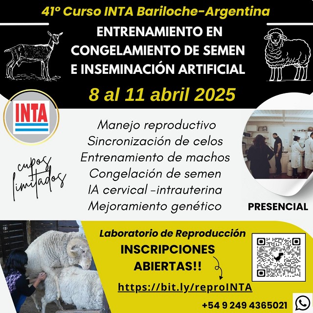 Capacitación en Reproducción Animal: 41º Curso INTA Bariloche