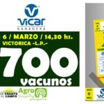 Vicar Ganadera | Victorica | Próximo Remate Feria el Jueves 6 de Marzo 2025